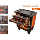Servante d'atelier 6 tiroirs équipée 48 outils dans 6 modules, fidex-810482 