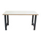 Etabli plateau bois épaisseur 40mm 200x75cm, fidex-810703 