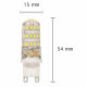 Ampoule led g9 smd6630 5w 220v 45led - couleur eclairage au choix 