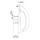 Poignée 20° intérieur 5531 la croisee ds - profil 35 à 53mm - gris inox claro - gauche - ds5531-g870 