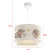 Lustre lampe lumière suspendu suspension lurgan pour enfant e27 70 cm motif d'éléphant helloshop26 03_0007543 