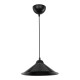 Lustre lampe lumière suspendu suspension en plastique hauteur 48 cm e27 noir helloshop26 03_0007501 