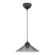 Lustre lampe lumière suspendu suspension en plastique hauteur 48 cm e27 noir / gris helloshop26 03_0007500 