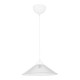 Lustre lampe lumière suspendu suspension en plastique hauteur 48 cm e27 blanc / transparent helloshop26 03_0007498 