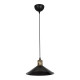 Lustre lampe lumière suspendu suspension en plastique hauteur 62 cm e27 noir / bronze patiné helloshop26 03_0007505 