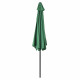 Demi parasol sur terrasse sur balcon polyester 300 cm vert 