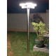 Lampadaire solaire timeo hauteur 199 cm 3 lampes avec telecommande, prlumsol4-200 