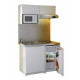 Moderna kitchenette complète cadette 120x60 blanc mélaminé 
