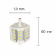 Ampoule led r7s 78mm smd5730 6w 220v 18led 200 - couleur eclairage au choix 