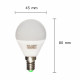 Ampoule led e14 g45 5w 220v 220 - couleur eclairage au choix 