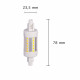 Ampoule led r7s 78mm smd2835 5w 220v 36led 360 - couleur eclairage au choix 