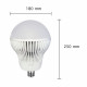 Ampoule led e40 globe 50w 220v 120 - couleur eclairage : blanc neutre 4000k - 5500k 