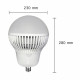 Ampoule led e40 l8 cloche 100w 220v 120 - couleur eclairage : blanc froid 6000k - 8000k 