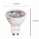 Ampoule led gu10 smd2835 par16 6w 220v 10led 80 - couleur eclairage au choix 