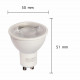 Ampoule led gu10 smd2835 par16 8w 220v 80 dimmable - couleur eclairage au choix 
