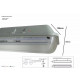 Réglette étanche ip65 double tube t8 120cm (boitier vide) 