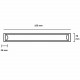 Réglette led 48w 150cm - couleur eclairage : blanc neutre 4000k - 5500k 