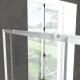Pack porte de douche coulissante blanc 100x185cm - extensible + receveur 80x100 - whity slide Aurlane - PACF035 