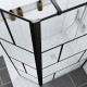 Pack Paroi de douche 90+40x195cm + Receveur à carreler 140x90cm + Bonde horizontale - BLOCKS 90 Aurlane - PACF106 