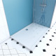 Pack 2 panneaux muraux wall'it bleu + receveur whiteness ii 120 + paroi de douche freedom 2 thin transparent 120 + barre de fixation chrome Aurlane - PACP055 