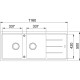 Évier Basis BFG 621-116 Fragranit+ Stone FRANKE - 1600x500 mm - 114.0526.360 