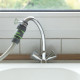 Nez de robinet pour robinet a bec lisse avec collier cle papillon, pra-rb-1210 
