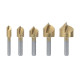 Lot de 5 fraises a chanfreiner Ribimex - PRFEFRS5-VB 