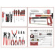 Valise de 116 outils mécanicien en alu 1/4' + 1/2' JET TOOLS - Y-116B 