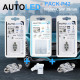 Pack p42 4 ampoules led / t10 (w5w) 4 leds + navette c5w 39mm 4 leds autoled® 