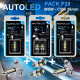 Pack p29 4 ampoules à leds - w5w (t10) 5 leds canbus+navette c5w 36mm canbus autoled® 