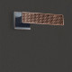 Poignée de porte design finition aspect cuivre patiné noir amalia - katchmee 