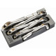 Module abs 1/3 de 6 clés à pipe débouchées grande taille 6/6 pans en mm SAM - 94SJ6M 