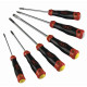 Jeu de 6 tournevis s1 fente phillips SAM - TJ1 