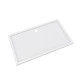 Receveur de douche a poser extra-plat anti-derapant en acrylique blanc rectangle - 140x80cm - bac de douche whiteness 140 Aurlane - SCAB127 