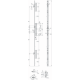 Serrure 3 points TF3 pêne dormant 1/2 tour 45 mm STREMLER pêne C perroquet+fourreau U24x6 Axe 30 - 6470.45.4C 