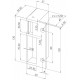 Gâche électrique 2120 version a 12v ac/dc eff eff en applique verticale droite - 2120a---090d-16 