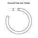 Joints toriques metriques de 3 a 51 mm - dtail : tore 2.5 - 16 x 21 