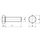 Vis à métaux tête hexagonale acton inox a2 din933 - ø5x70mm - boite de 200 - 621015x70 