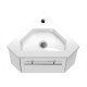 Meuble de rangement de salle de bain meuble sous vasque d'angle 40 cm - Couleur au choix Blanc