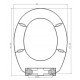 Abattant wc fantaisie design polypropylène 