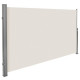 Auvent store latéral brise-vue abri soleil aluminium rétractable 180 x 300 cm - Couleur au choix Beige