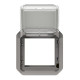 Adaptateur plexo à volet transparent pour mosaic - composable gris (069580l) 