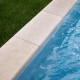 Kit complet | margelles pour piscine 4x4m en pierre egypte beige (+ colle, joint, hydrofuge ...) 