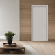 Bloc-porte miro avec poignée exclusive grise, h.204 x l.73 cm, aspect textile opale 