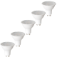 Lot de 5 ampoules led spots gu10 4w 300 lumens - couleur chaude 3000k - classe énergétique a+ 