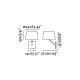 Aplique murale blanche h32 handy 1 ampoule 