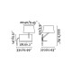Aplique murale blanche handy h55 1 ampoule 