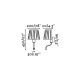 Aplique murale blanche mix 1 ampoule 