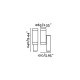 Aplique murale de jardin blanche steps 2 ampoules 