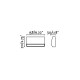 Aplique murale de jardin gris foncé must h7 cm 